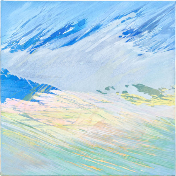 Julia Frischmann: o.T., 2019, 70 x 70 cm, Vinyl on canvas